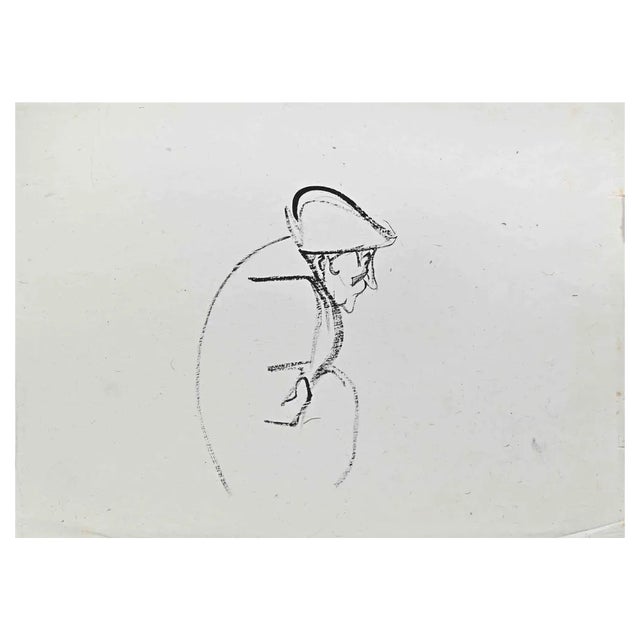 Hermann Paul, Portrait of an Man, Early 20th Century, Drawing For Sale