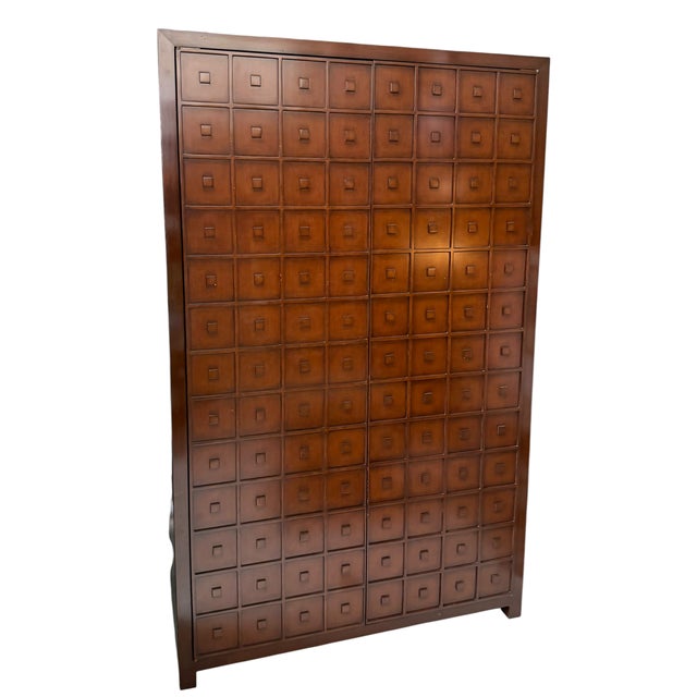 Modern Nancy Corzine Modern Apothecary Linen Press Armoire For Sale - Image 3 of 7