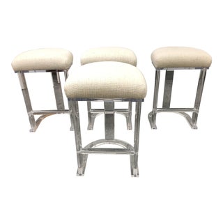 Carmichael Designs Lucite Counter Stools, Set of Four For Sale