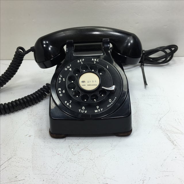 Kellogg Banjo Rotary Dial Telephone Chairish