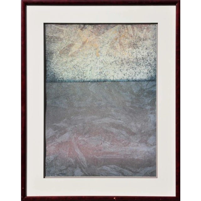 Contemporary Abstract Mixed-Media Painting by Charles Bernell, Framed For Sale