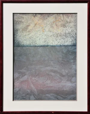 Contemporary Abstract Mixed-Media Painting by Charles Bernell, Framed