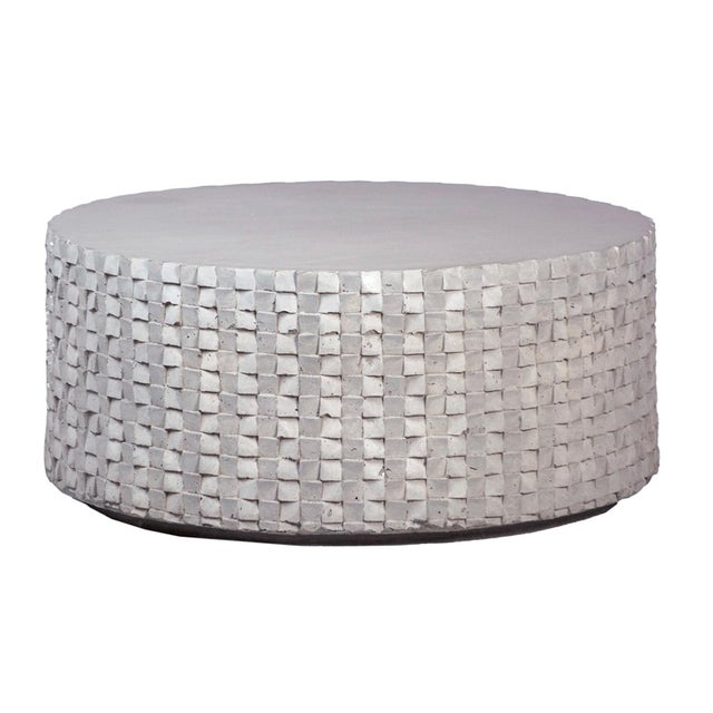 Outdoor Jenga Round Coffee Table For Sale - Image 4 of 5