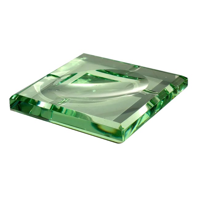 Mid-Century Italian Glass Ashtray Bowl from Fontana Arte, 1950s For Sale