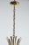 Mid-Century Italian fixture; newly rewired with for nine candelabra bulbs, each bulb can be up to 60 watts.