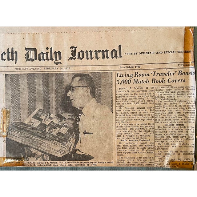 Vintage Framed Matchbook From the United States Capitol Building For Sale In New York - Image 6 of 6