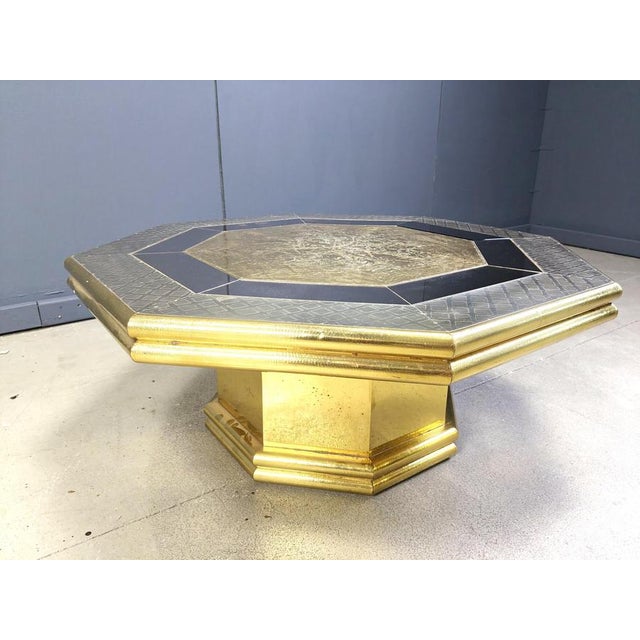 Metal Vintage Coffee Table with Glass by Rodolfo Dubarry, 1970s For Sale - Image 7 of 12