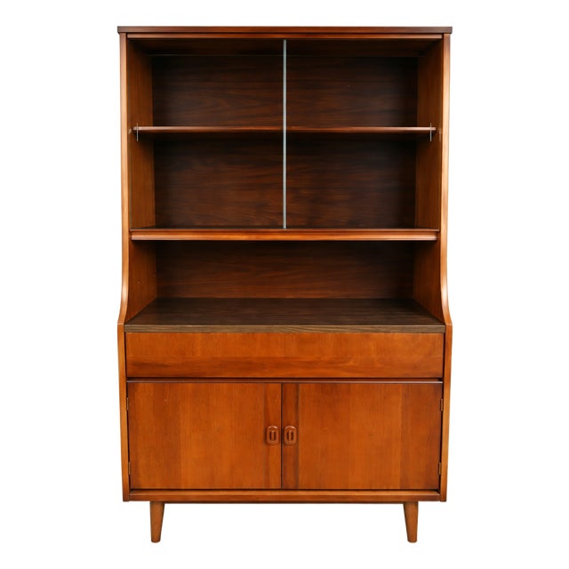 1960s Mid-Century Modern Hutch / Display Cabinet - Danish Style. For Sale