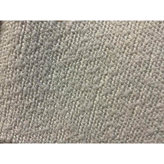 Modern White Boucle Shroom Ottoman For Sale In Los Angeles - Image 6 of 6