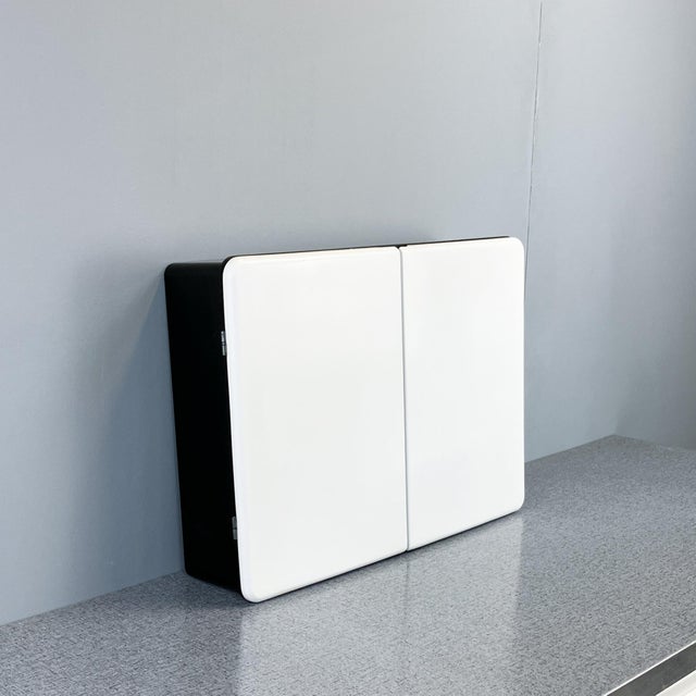 Space Age Bathroom Cabinet in Black and White, 1970s For Sale - Image 11 of 11