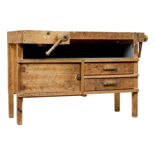 Antique Pine Workbench, 1900 For Sale