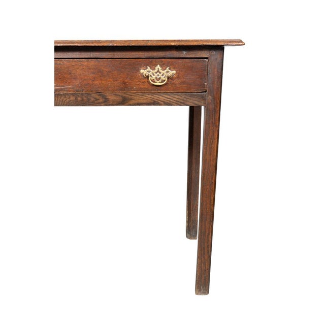 George III Oak Side Table For Sale - Image 9 of 11