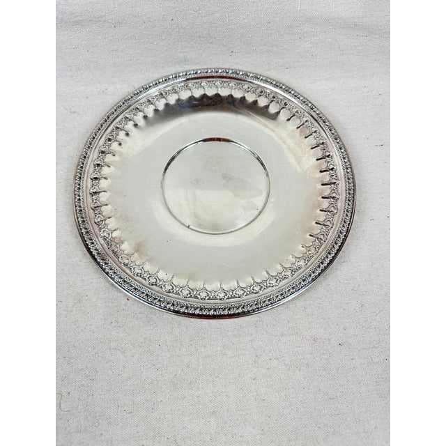 Reed and Barton Vintage Reed and Barton Silver Serving Dish For Sale - Image 4 of 8