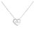 .925 Sterling Silver Diamond Accent MOM Heart Pendant Necklace (J-K Color, I2-I3 Clarity) - 18" Inches For Sale