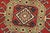 Kazak Rug 8'4'' X 11'3'' Red Wool Tribal Hand-Knotted Oriental Carpet For Sale - Image 4 of 12