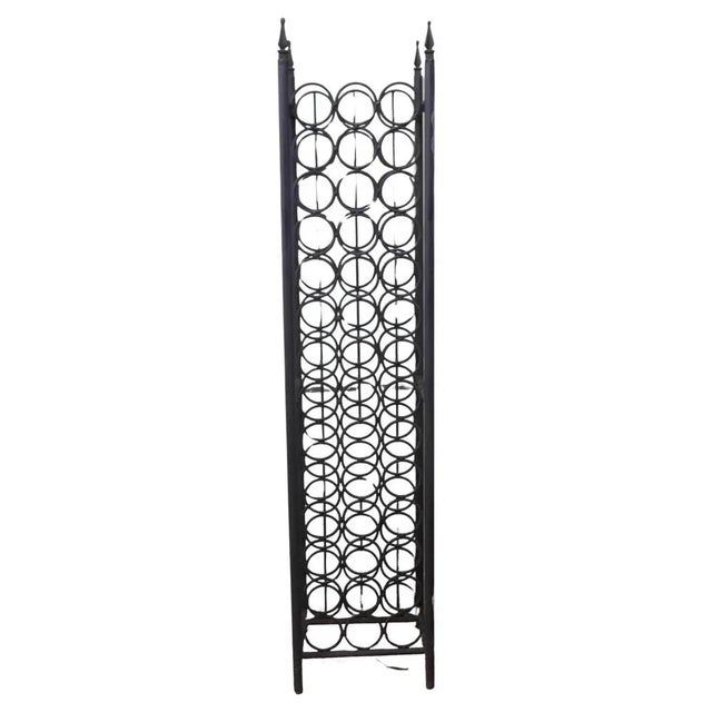 Metal Large Gothic Style Iron Wine Rack, 1970s For Sale - Image 7 of 7