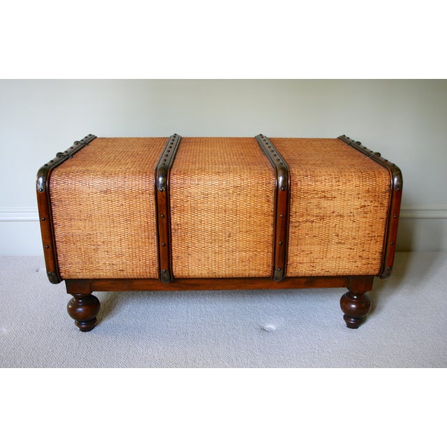 Cane Style Trunk Storage Coffee Table Chairish