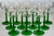 Late 20th Century Made in France Vintage Green Cordial Wine Glasses - Set of 12 For Sale - Image 5 of 11