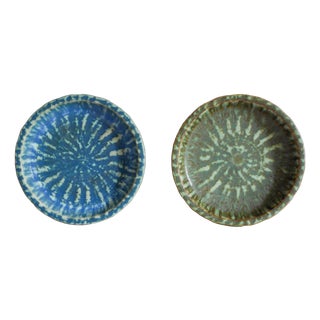 Scandinavian Art Pottery Birka Bowls by Gunnar Nylund for Rörstrand, 1960s, Set of 2 For Sale
