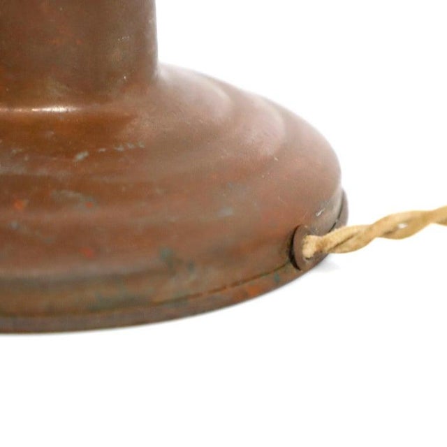 Art Deco Circa 1920s Art Deco Cooper Table Lamp For Sale - Image 3 of 7