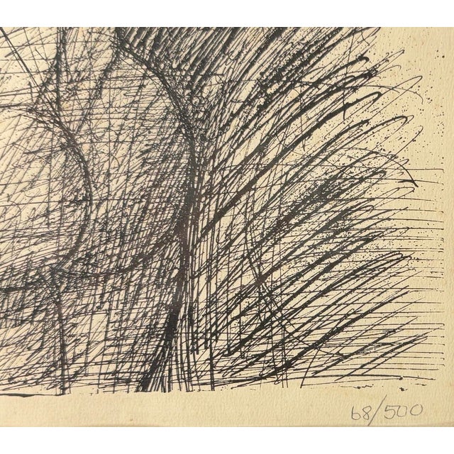 Mid 20th Century Mid 20th Century Abstract Expressionist Lithograph by Marcel Gromaire 1952 “Standing Nude” For Sale - Image 5 of 7