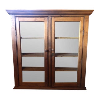 Late 19th Century Antique Hanging Pine Bookcase For Sale