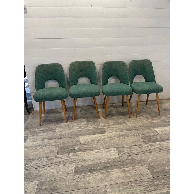 Vintage Lollypop Chairs from Oswald Heartl, 1960s, Set of 4 For Sale - Image 7 of 7