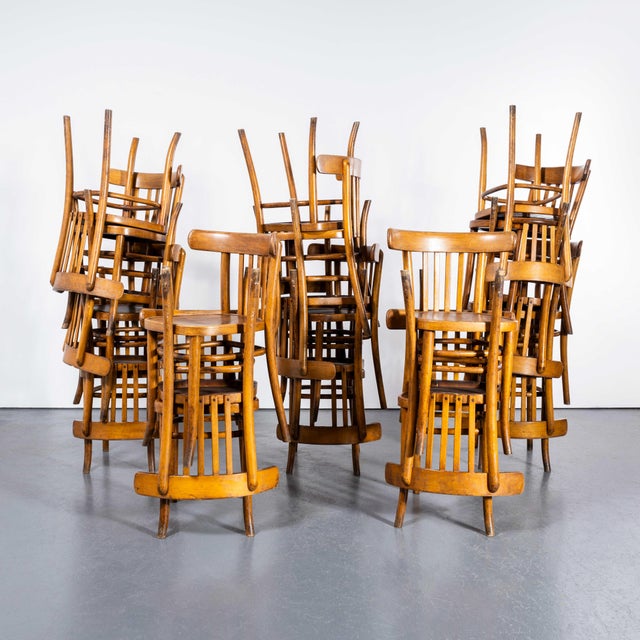 1920s Vintage Bentwood Dining Chairs, 1920s, Set of 4 For Sale - Image 5 of 13