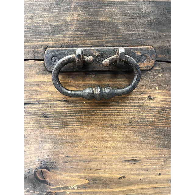 Black German Dome Vintage Travel Wood Trunk Circa 1800s For Sale - Image 8 of 10