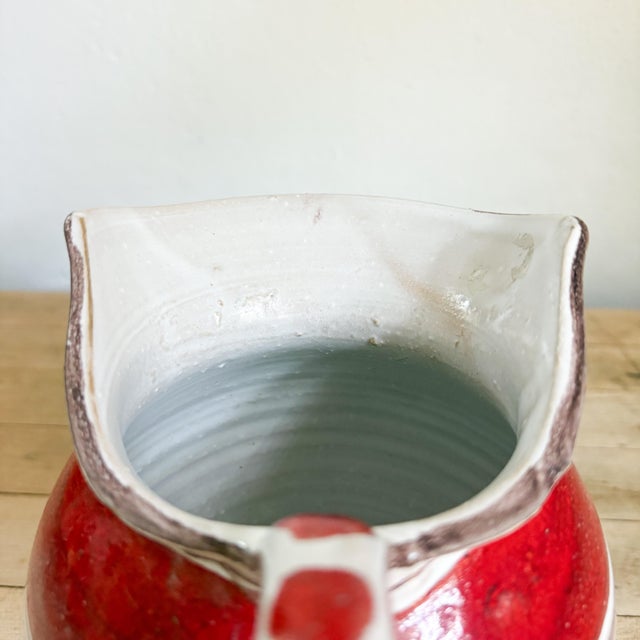 1960s Desimone Ceramic Pitcher, Vintage 1960's Giovanni De Simone Handmade Italian Pitcher For Sale - Image 5 of 12