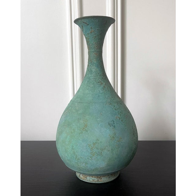 Korean Bronze Bottle Goryeo Dynasty For Sale - Image 9 of 17