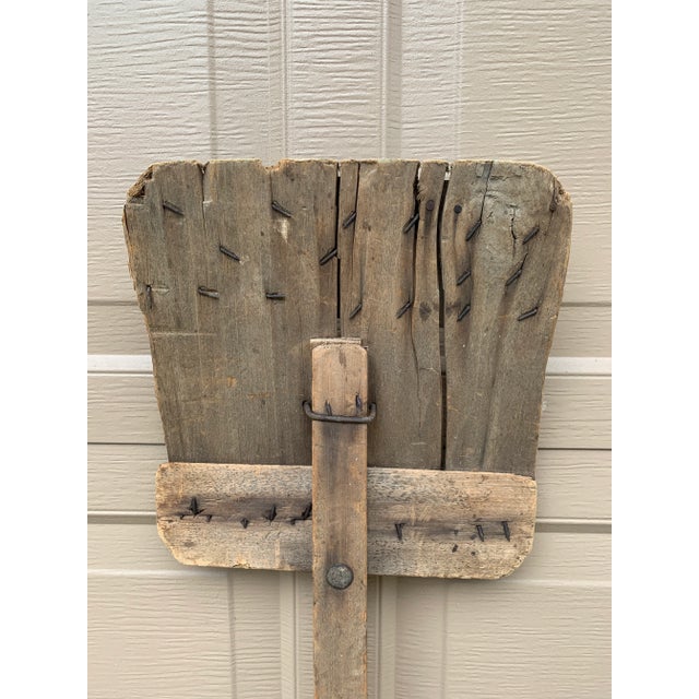 Antique 19th Century Hand Made Wooden Grain Shovel For Sale - Image 4 of 10