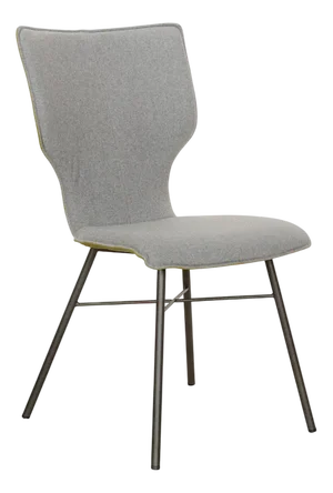 6-Piece Joni Four Plus Fabric Chair Setin Grey and Green by Bert Plantagie