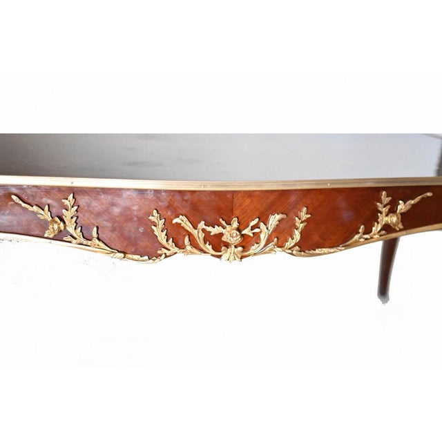 French Empire Marquetry Inlay Coffee Table For Sale - Image 6 of 10