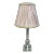 Etched Glass Lamp With Shade For Sale
