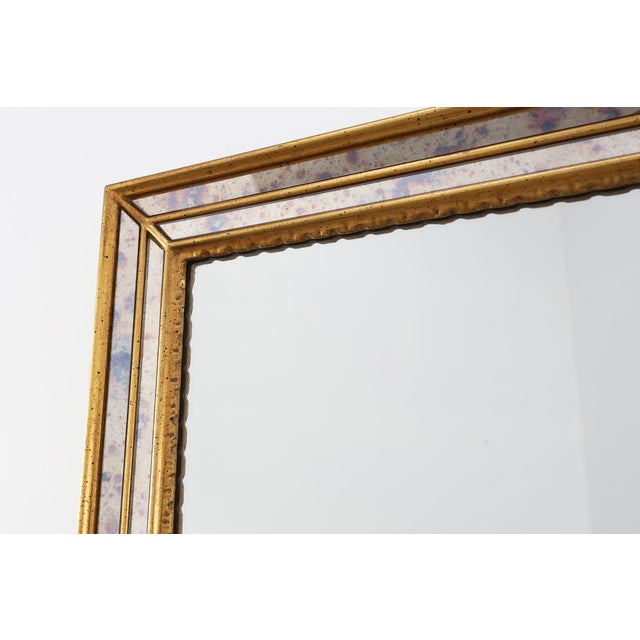 1970s Mid‑Century Modern Gilt Mirror by Deknudt, Belgium, 1970s For Sale - Image 5 of 12