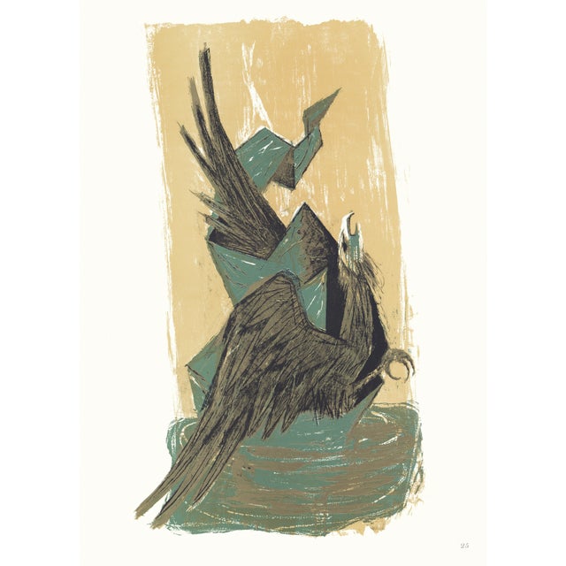 1968 "Moby Dick" Lithograph by Benton Spruance "Sky Hawk" For Sale