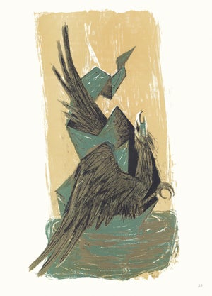 1968 "Moby Dick" Lithograph by Benton Spruance "Sky Hawk"