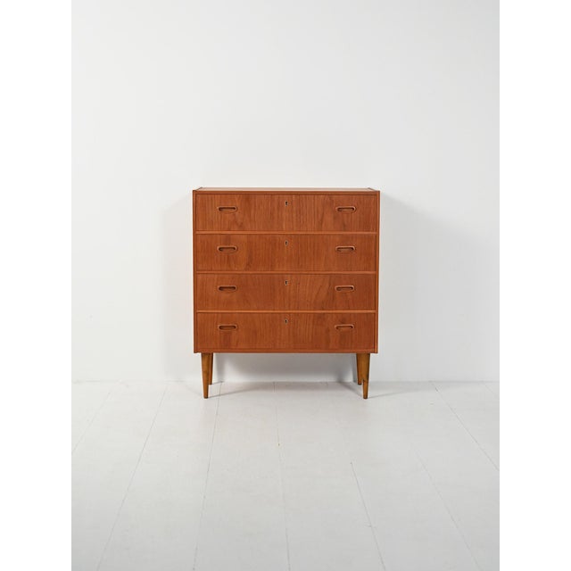 Scandinavian Teak Chest of Drawers, 1950s For Sale - Image 9 of 9