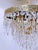 Traditional Vintage 1960s Italian Brass Upside Down Layered Cake Chandelier For Sale - Image 3 of 6