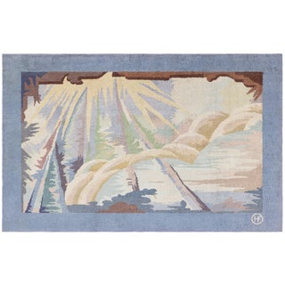 Vintage French Art Deco Rug Doris Leslie Blau For Sale