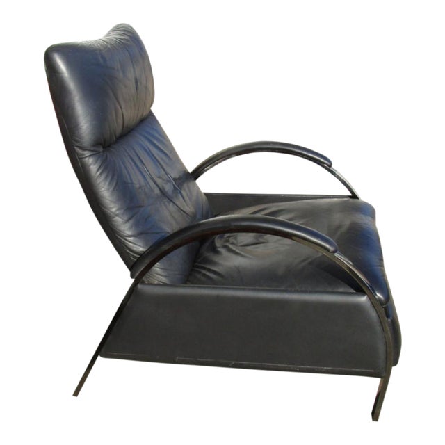 George Mulhauser for DIA Modern Chrome & Black Leather ...