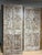 Midcentury Carved Entry Doors in Distressed Wood Architectural Statement Panels 80x30 For Sale - Image 10 of 14