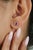 18k White Gold Natural Oval-Cut Vivid Red Ruby & Diamond Halo Stud Earrings- A Pair For Sale - Image 10 of 15