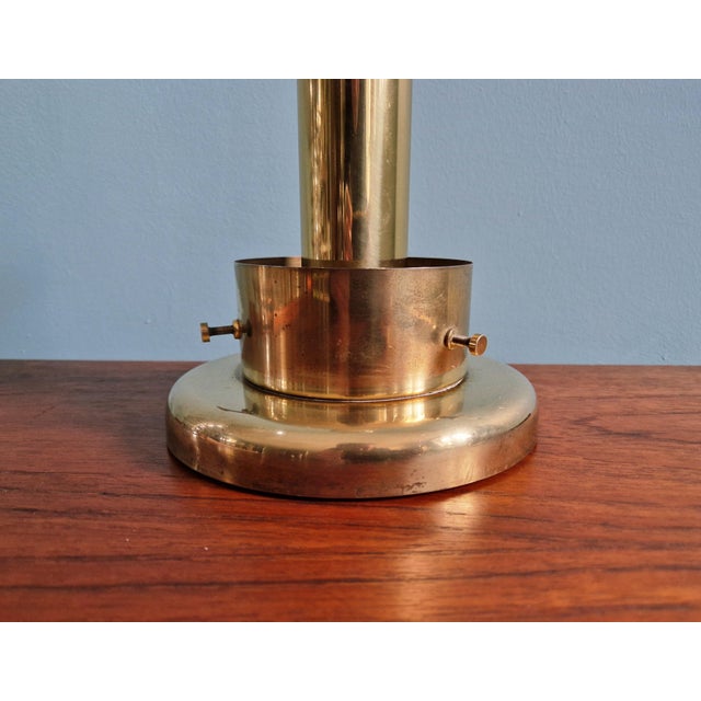 Space Age Table Lamp in Brass and Clear Glass, 1960s-1970s For Sale - Image 10 of 13