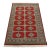Bokhara Jaldar Rug 4’2” X 6’2” Red Wool Tribal Hand-Knotted Oriental Carpet For Sale