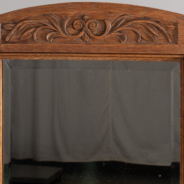 French 19th Century France Tan Wood Full-length & Floor Mirrors For Sale - Image 3 of 10