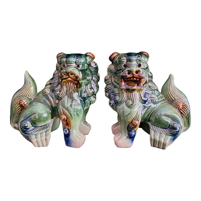 Mid-Century Foo Dogs - a Pair For Sale