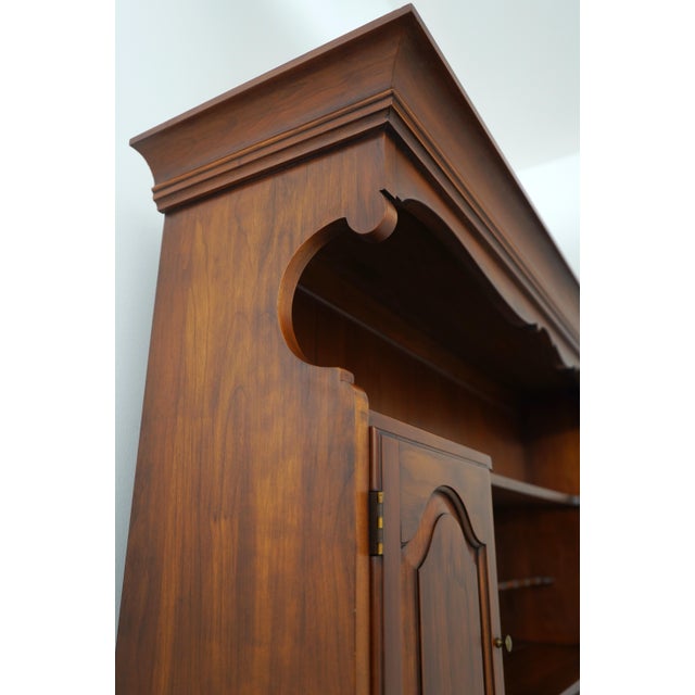 Wood Henkel Harris Cherry Step Back Cupboard Hutch For Sale - Image 7 of 18