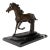 Bronze Galloping Horse Sculpture on Marble Base – Classical Equestrian, 14” L For Sale